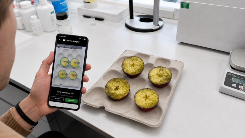 image analysis for apple starch testing